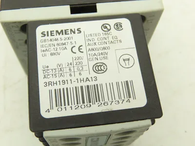 Siemens Motor Starter Contactor 24V Coil 5Hp 600V Lot of 2