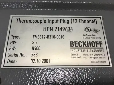 USED ELEKTRA ELEKTRONIK FM3312-B310-0010