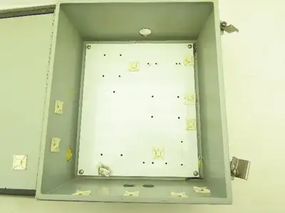 Wiegmann Hubbell A1412CH Electrical Enclosure 14x12x6" Hinged Cover Back Panel