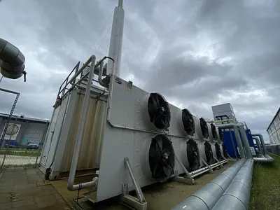 USED HEAT AND POWER PLANT WITH AN ABSORPTION CHILLER 850 KW