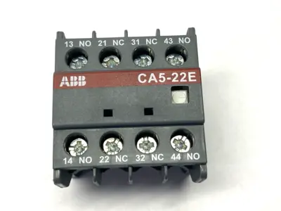USED ABB AUXILIARY CONTACT BLOCK 4-POLE 1SBN010040R1022