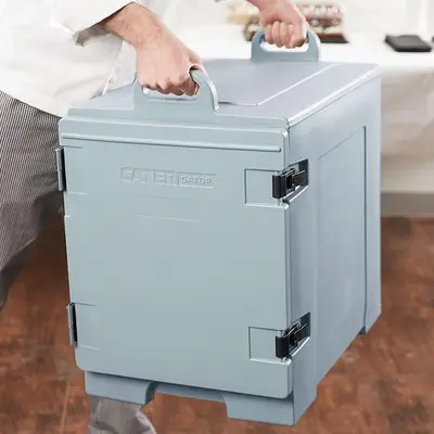 16 3/4" x 24" x 25" Front Loading Insulated Food Pan Carrier- 6 COLORS