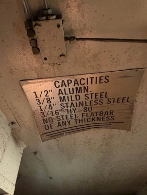 Used 1900 ALLSTEEL MODEL 3/8-6 Power Squaring Shears (Inch) Louisiana US | Revelation Machinery #1518327