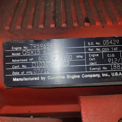 New | in-Stock 2016 CUMMINS QSX15 Diesel Engines Georgia US | Atlanta Truck Equipment #1297624