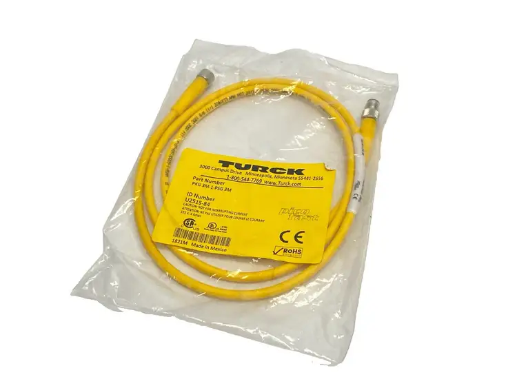 New | in-Stock Turck Picofast Molded Cordset M/F M8 3-Pin 3m U2515-84 Electrical Fittings Michigan US | Maverick Industrial Sales #1413524