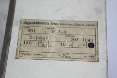 Used AquaMetrix P-2-A Estate & Personal Property California US | Davliegogo LLC #1710388
