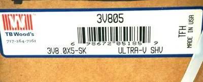 NEW TB WOODS 3V8.0X5-SK ULTRA SHEAVE 3V805 3V80X5SK