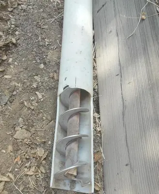 Conveyor, Screw, 4" X 18', S/st, 5 HP, Flexible, #S740003
