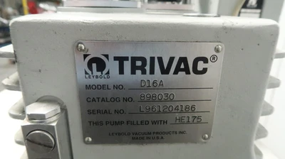 Used LEYBOLD TRIVAC _UNKNOWN_ Vacuum Pumps | OCO Industrial #1633188
