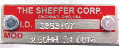 NEW SHEFFER 2.50HH TR 0016 CYLINDER 250HHTR0016