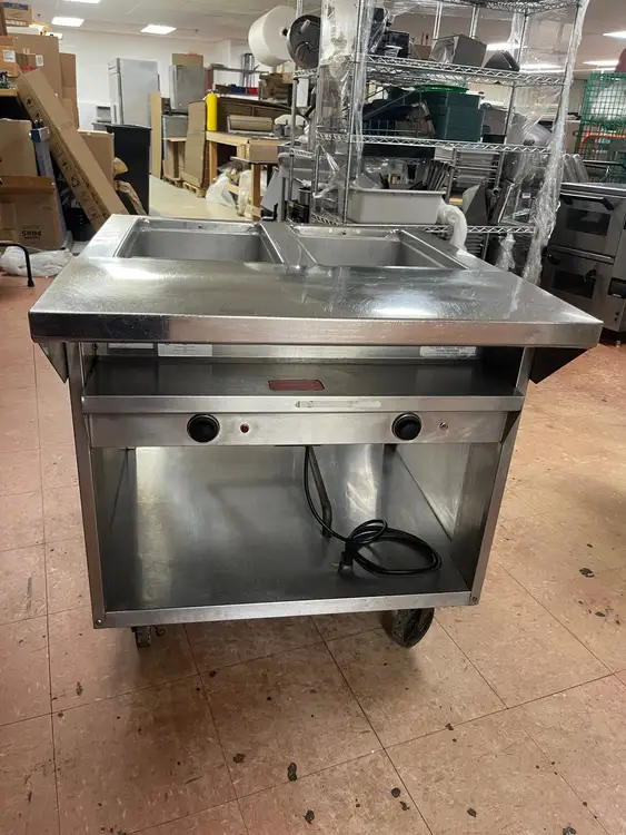 Used Randell Used 33" Randell 3612M Stainless Steel 2 Open Well Steam Table 208/240V - 2 Steam Tables (Food) Illinois US | Falcon Restaurant Supply #1375630