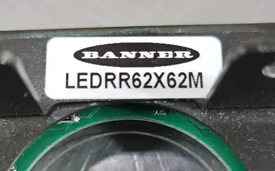 Banner LEDRR62X62M Vision Sensor Red LED Ring Light 62 x 62. Loc6D-12
