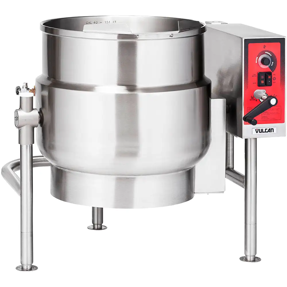 Vulcan K20ELT 20 Gal Steam Kettle - Manual Tilt, 2/3 Jacket, 240v/1ph