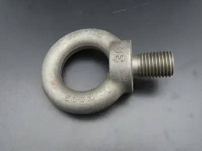 SWL 1.5T M30 x 3.5 Metric Shoulder Eye Bolt 45mm Shank NC-05  Lot of 3