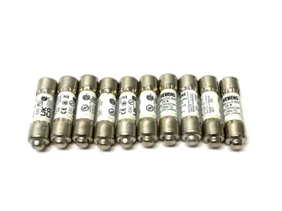 USED SIEMENS SENTRON CYLINDRICAL FUSE, SLOW-BLOW, 15A