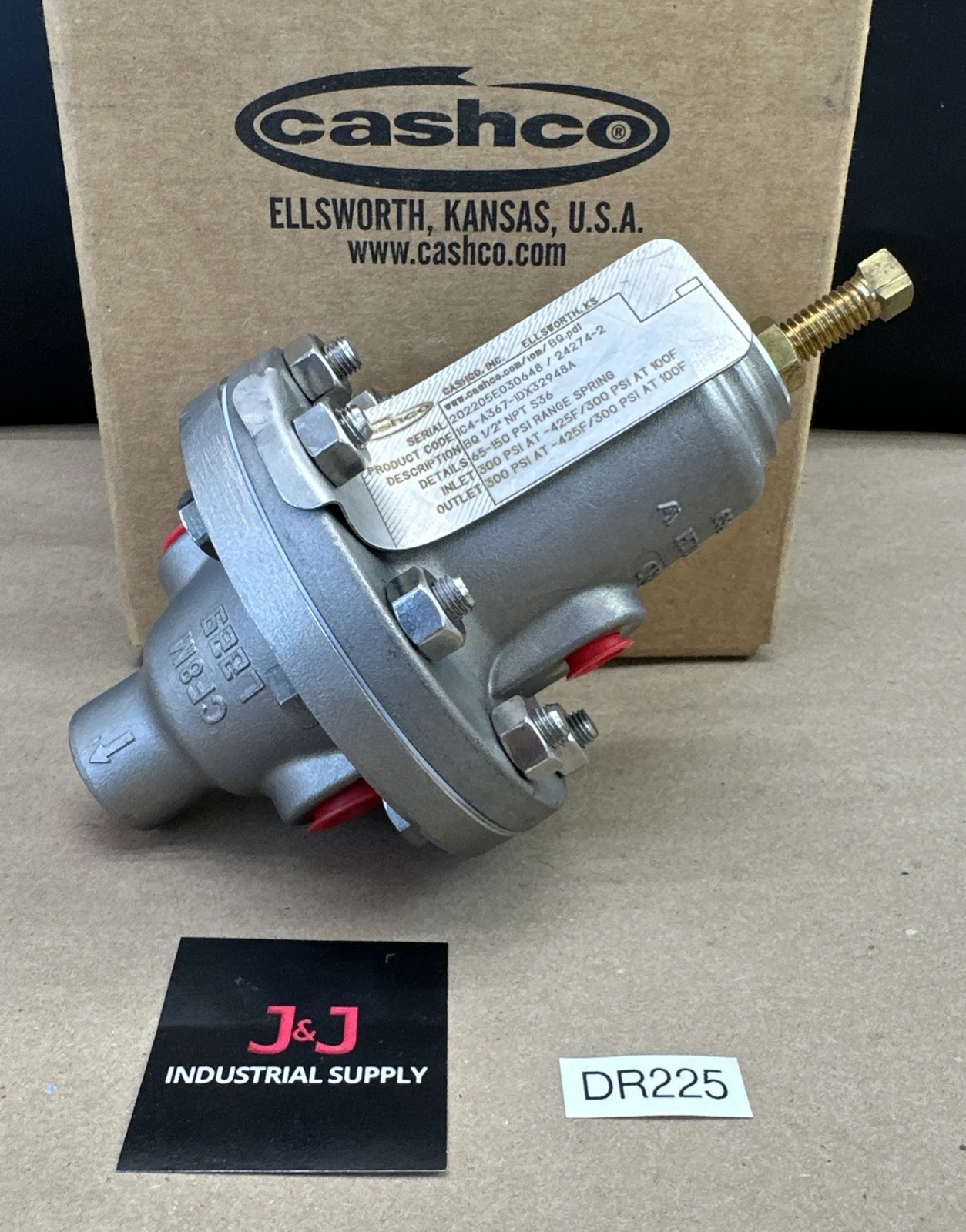 New | in-Stock CASHCO 1C4-A367-1DX32948A Air Pressure Regulators Indiana US | J&J Industrial Supply #779305