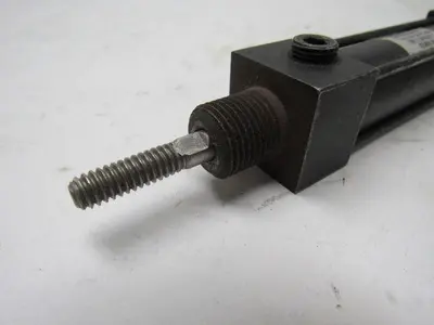 Schrader Bellows 7/8" Bore 1" Stroke Spring Return Cylinder 1/4" Rod Lot Of 2
