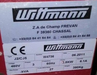 USED 2011 WITTMANN W4736