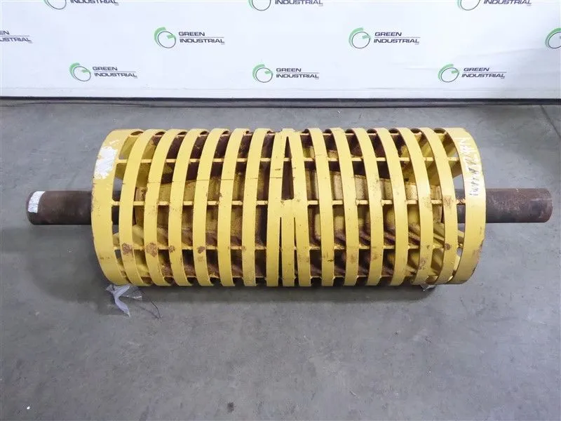 Spiral Wing Conveyor Pulley Assembly 18" Diameter 38" Width 58" Shaft Surplus