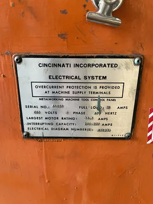 Cincinnati 135CB 135 Ton Hydraulic Press Brake 10’ 480V 3PH