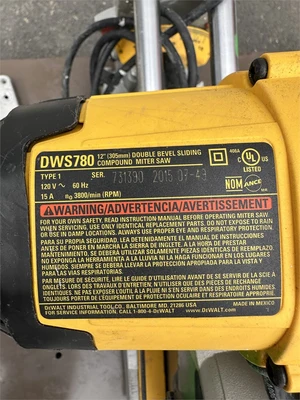 Used 2015 DEWALT "DWS780" Miter Saws California US | MachineryMax #1373244
