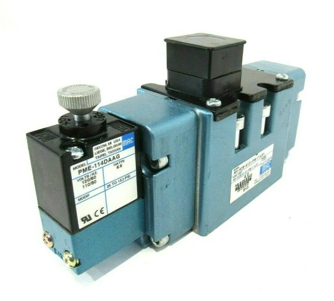 NEW MAC VALVES MV-A2B-A121-PM-114JE SOLENOID VALVE MVA2BA121PM114JE