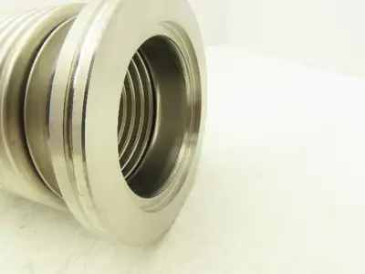 ISO 80 Stainless Flexible Vacuum Bellows 110mm Flange OD 150mm Length