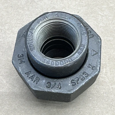 3/4" 3000 Threaded (NPT) Union SA/A105 Forged Steel Fitting || (6) NOS 🇺🇸