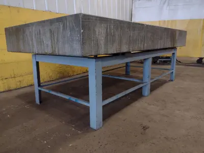 8' X 4' X 10" CHALLENGE PRECISION LAYOUT INSPECTION GRANITE TABLE: STOCK #23788