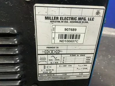 Used MILLER PROHEAT 35 Induction Heaters Ohio US | HGR 24 #1404286