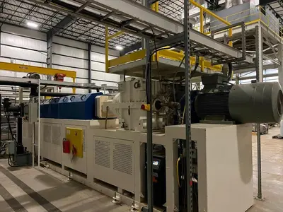 USED 2017 CHIN CHANG,  XALOY, ALLEN BRADLEY, ADVANTAGE (3) ROLL CHROME DOWNSTACK CALENDAR, EACH ROLL 20" DIAMETER X 55" WIDTH; H