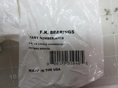 New | in-Stock F.K BEARINGS _UNKNOWN_ Bearings | OCO Industrial #1588199
