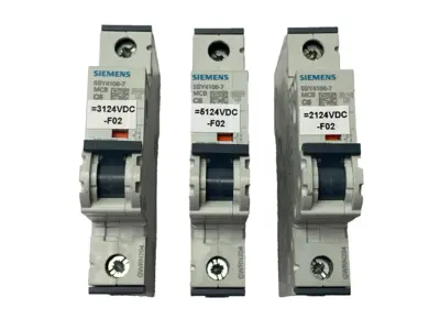 USED SIEMENS MINIATURE CIRCUIT BREAKER 1-POLE 6A 230/400V