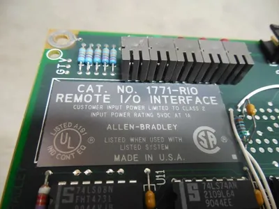 Allen Bradley 1771-RIO Remote I/O Interface Board Used