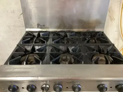 152-0703 Tristar 6 Burner Natural Gas Range/Stove