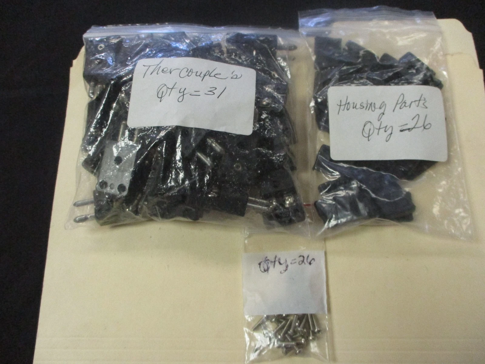 Unused & Used Misc. Thermcouple Parts (QTY 83)