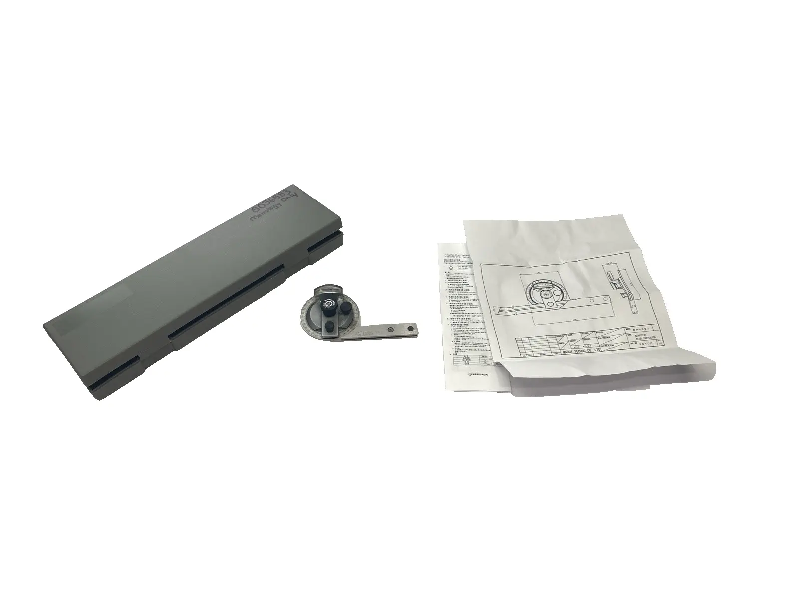BP-301, 45 3500 300 | Mauri-Keiki BP-301 Precise Universal Bevel Protractor, MISSING BLADES, CHIPPED - Used