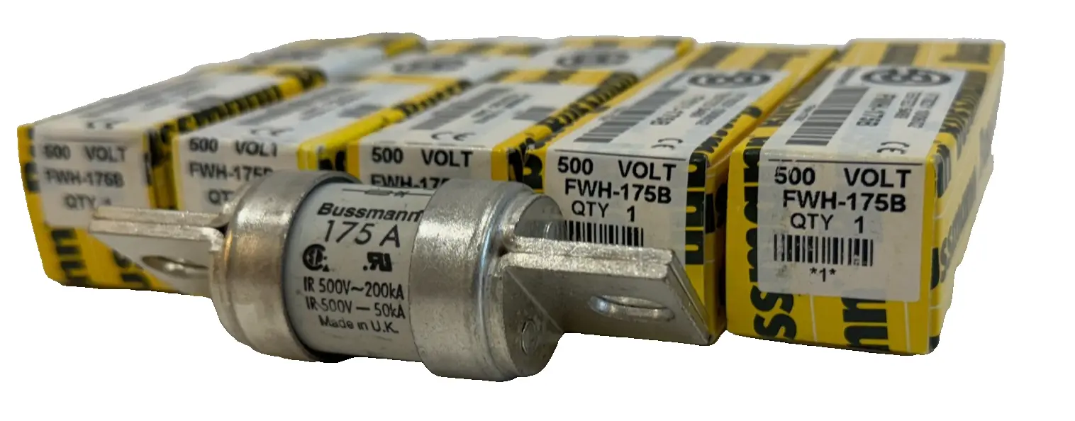 NEW LOT OF 5 EATON BUSSMANN FWH-175B FUSES 500V FWH175B