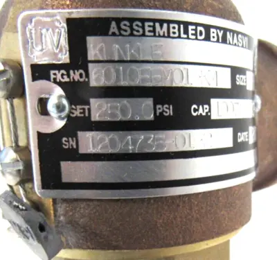 NEW KUNKLE 6010EEM01-KM SAFETY RELIEF VALVE 6010EEM01KM