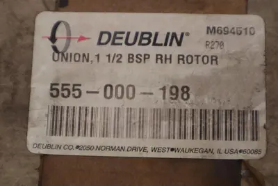 Deublin 555-000-198 ROTATING UNION 1-1/2" BRITISH THREAD RIGHTHAND - STOCK GF26A