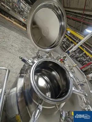 USED Precision 1,200 Liter Precision Stainless Reactor, 316L S/S, 45/100#