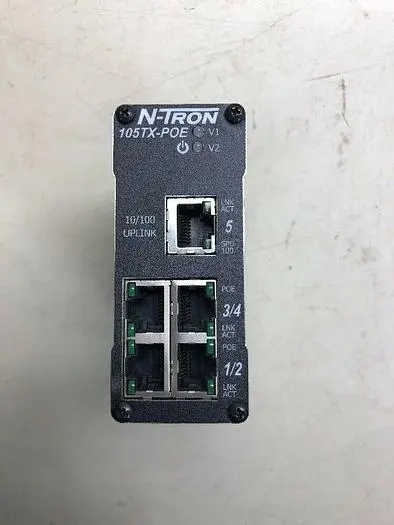 Used N-TRON 105TX-POE Network Switches Michigan US | ND Industrial Surplus #1226976