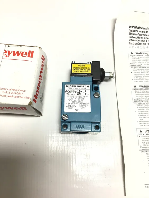 Used HONEYWELL MICRO SWITCH LZW1 1813 Relays & Switches Pennsylvania US | Moses B Glick #990430