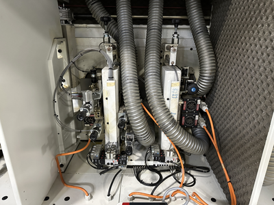 Stefani Evolution SSB Double-Sided Edgebander w/ Mahros Automatic Vacuum Loading & Unloading