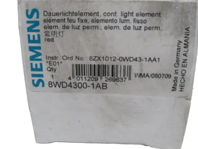 NEW SIEMENS 8WD4-300-1AB LIGHT ELEMENT 8WD43001AB