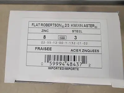 Flat Head 2/3 Threaded Kwixin Aster Screw Size 8 x 3" (Box of 100)