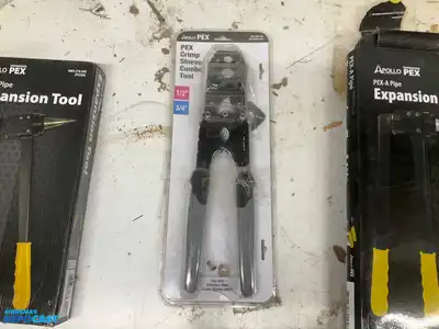 Lot of Apollo Pex Tools Including Pex-A Pipe Expansion Tool, Pex-A Pipe Expansion Tool Kit, and...