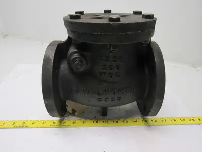 Walworth 3" Cast Iron Swing Check Valve 125S 200 WOG C322 7-1/2" Flange Mount