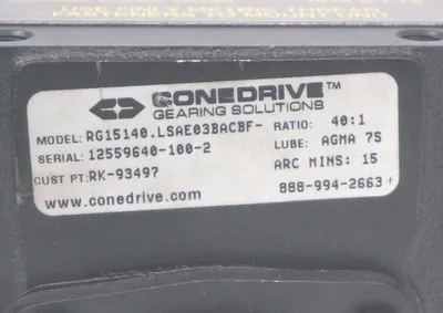 NEW CONEDRIVE RG15140.LSAE03BACBF GEAR REDUCER RATIO 40:1