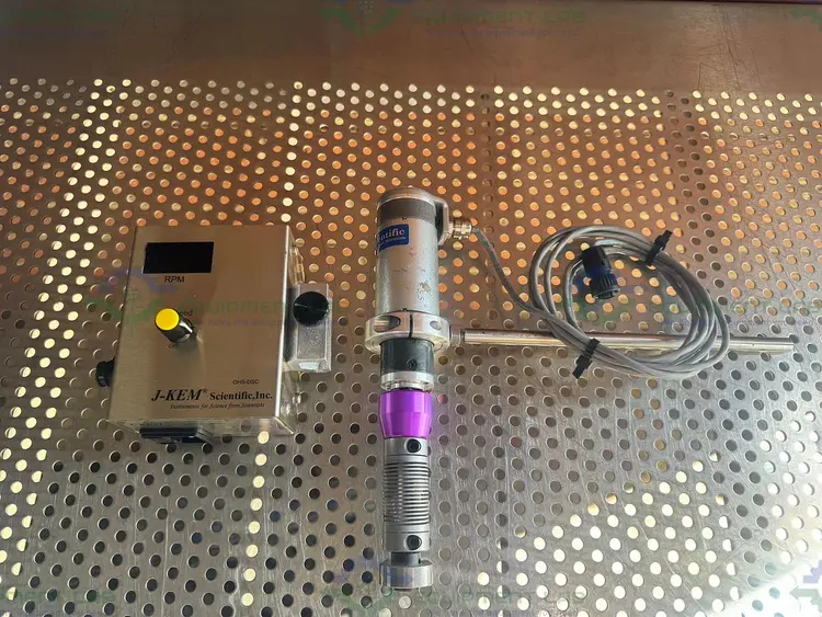 Used J-KEM OHS-1M OVERHEAD STIRRER W/ J-KEM OHS-DSC SPEED CONTROLLER Stirrers California US | Equipment Lab #1419564